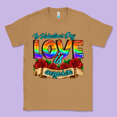 In Valentines Day Love Is Everywhere Classic Tee Designed By Adodesignshop
