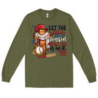 Army Green let the field be joyful and all that is in it Long Sleeve Tee - JahusDesignShop
