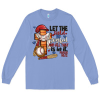Colony Blue let the field be joyful and all that is in it Long Sleeve Tee - JahusDesignShop