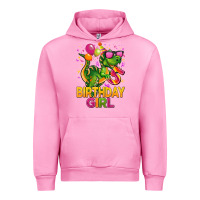 Fuchsia Pink 5 rd birthday girl t rex pink Urban Hoodie - CowGirlArtShop