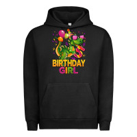 Pigment Black 5 rd birthday girl t rex pink Urban Hoodie - CowGirlArtShop