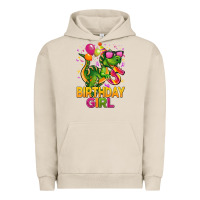 Pigment French Oak 5 rd birthday girl t rex pink Urban Hoodie - CowGirlArtShop
