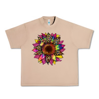 Burro tie dye leopard sunflower Urban Heavy Tee - Artiststas
