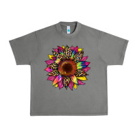 Tornado tie dye leopard sunflower Urban Heavy Tee - Artiststas