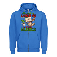 True Royal all i want for christmas is more books Zipper Hoodie - MaliasSmallBusiness