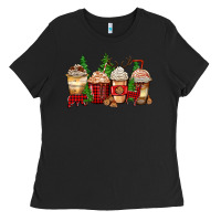 Black lumberjack coffee cups Ladies Tee - Zillion Design Studio
