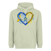 Matcha world down syndrome day heart Heavyweight Hoodie - Artiststas