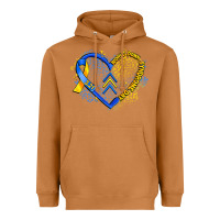Meerkat world down syndrome day heart Heavyweight Hoodie - Artiststas