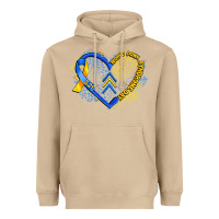 Mushroom world down syndrome day heart Heavyweight Hoodie - Artiststas