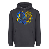 Smoke world down syndrome day heart Heavyweight Hoodie - Artiststas