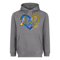 Storm world down syndrome day heart Heavyweight Hoodie - Artiststas