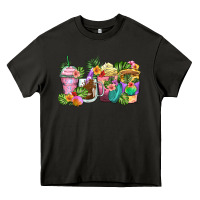 Asphalt tropical coffee cups Heavy Core Tee - Zillion Design Studio
