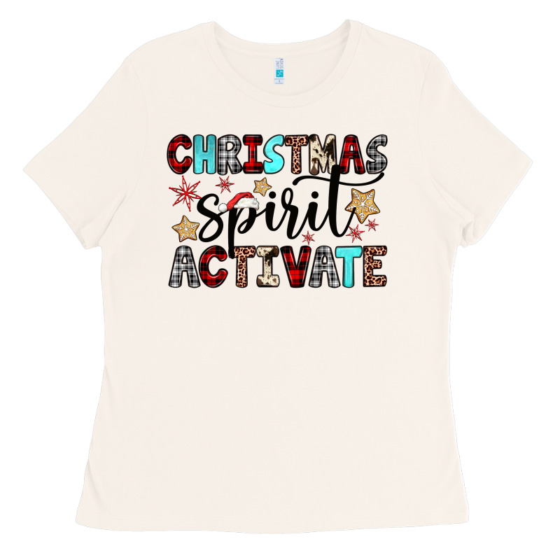 Christmas Spirit Activate Ladies Tee by JahusDesignShop | Teevron