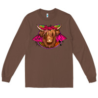 Chestnut halloween highland cow horseshoe Long Sleeve Tee - Jasminsmagicworld