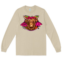 Mushroom halloween highland cow horseshoe Long Sleeve Tee - Jasminsmagicworld