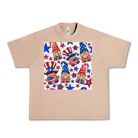 Burro 4th of july patriotic gnome seamless pattern Urban Heavy Tee - BundleAndBundleShop
