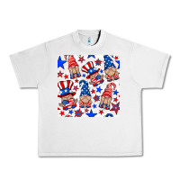 Lunar Rock 4th of july patriotic gnome seamless pattern Urban Heavy Tee - BundleAndBundleShop
