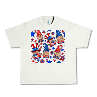 Pistachio 4th of july patriotic gnome seamless pattern Urban Heavy Tee - BundleAndBundleShop