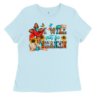 Baby Blue i will not be shaken Ladies Tee - Zillion Design Studio