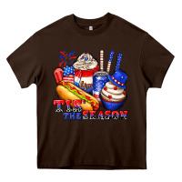 Chocolate Brown tis the season billie wilder Heavy Core Tee - texasbilliewilder
