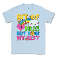 Dusty Blue bit of a mess but doin my best Classic Tee - NancyCooperArtShop