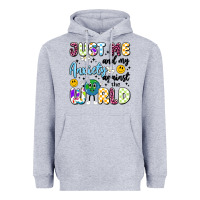 Heather Grey just me and my anxiety against the world Heavyweight Hoodie - Artiststas