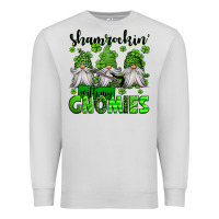 Dove Grey shamrockin' with my gnomies st patrick's day Premium Sweatshirt - Jasminsmagicworld