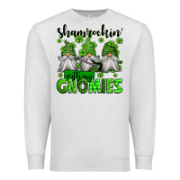 Oatmeal Heather shamrockin' with my gnomies st patrick's day Premium Sweatshirt - Jasminsmagicworld
