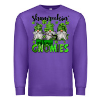 Purple shamrockin' with my gnomies st patrick's day Premium Sweatshirt - Jasminsmagicworld