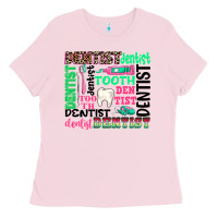 Bubblegum Pink dentist tooth Ladies Tee - texasbilliewilder