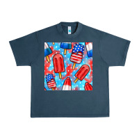 Midnight Navy 4th of july popsicle seamless pattern Urban Heavy Tee - BundleAndBundleShop