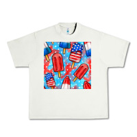 Pistachio 4th of july popsicle seamless pattern Urban Heavy Tee - BundleAndBundleShop