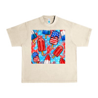 Sandshell 4th of july popsicle seamless pattern Urban Heavy Tee - BundleAndBundleShop