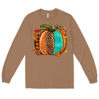 Toasted Coconut Fall leopard pumpkin Long Sleeve Tee - NancyCooperArtShop