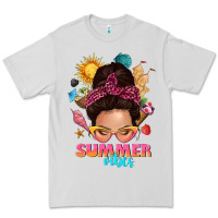 Dove Grey summer vibes messy bun tbw Premium Tee - texasbilliewilder