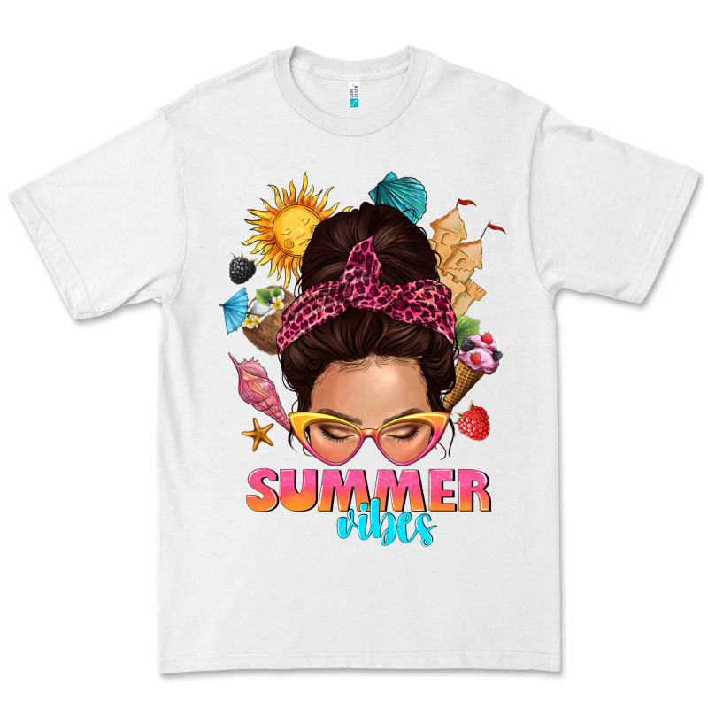 Summer Vibes Messy Bun Tbw Premium Tee by texasbilliewilder | Teevron