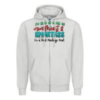 Dove Grey im  kind of a mix of sweetheart and smartass Zipper Hoodie - MaliasSmallBusiness