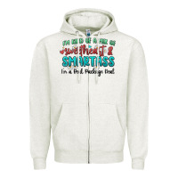 Oatmeal Heather im  kind of a mix of sweetheart and smartass Zipper Hoodie - MaliasSmallBusiness