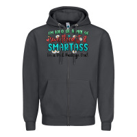 Smoke im  kind of a mix of sweetheart and smartass Zipper Hoodie - MaliasSmallBusiness