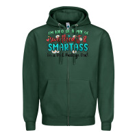 Sports Green im  kind of a mix of sweetheart and smartass Zipper Hoodie - MaliasSmallBusiness