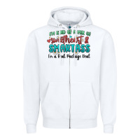 White im  kind of a mix of sweetheart and smartass Zipper Hoodie - MaliasSmallBusiness