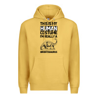 Antique Gold This Is My Human Costume Im Really A Brachiosaurus Premium Hoodie - Bettercallsaul