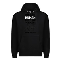 Black This Is My Human Costume Im Really A Brachiosaurus Premium Hoodie - Bettercallsaul