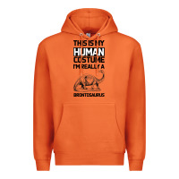 This Is My Human Costume Im Really A Brachiosaurus Premium Hoodie | Teevron