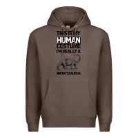 Coffee This Is My Human Costume Im Really A Brachiosaurus Premium Hoodie - Bettercallsaul