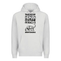 Dove Grey This Is My Human Costume Im Really A Brachiosaurus Premium Hoodie - Bettercallsaul