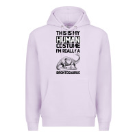 Lilac This Is My Human Costume Im Really A Brachiosaurus Premium Hoodie - Bettercallsaul