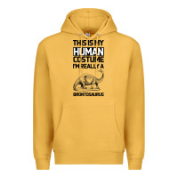 Mustard This Is My Human Costume Im Really A Brachiosaurus Premium Hoodie - Bettercallsaul