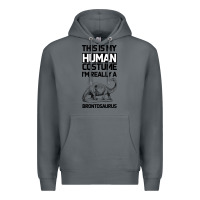 Rock This Is My Human Costume Im Really A Brachiosaurus Premium Hoodie - Bettercallsaul