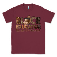Burgundy black educator by popular demand Classic Tee - NancyCooperArtShop